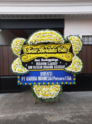 Papan Bunga Duka di Pasanggrahan Baru