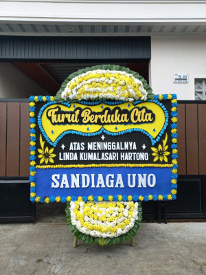 Papan Bunga Duka di Pasanggrahan Baru