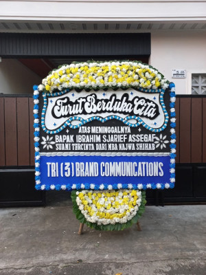 Papan Bunga Duka di Pasanggrahan Baru